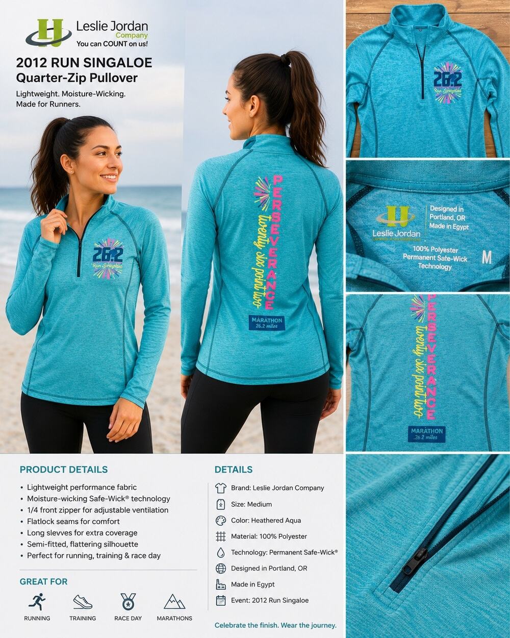 Springfield Missouri Leslie Jordan Performance Marathon shirt 26.2 Run